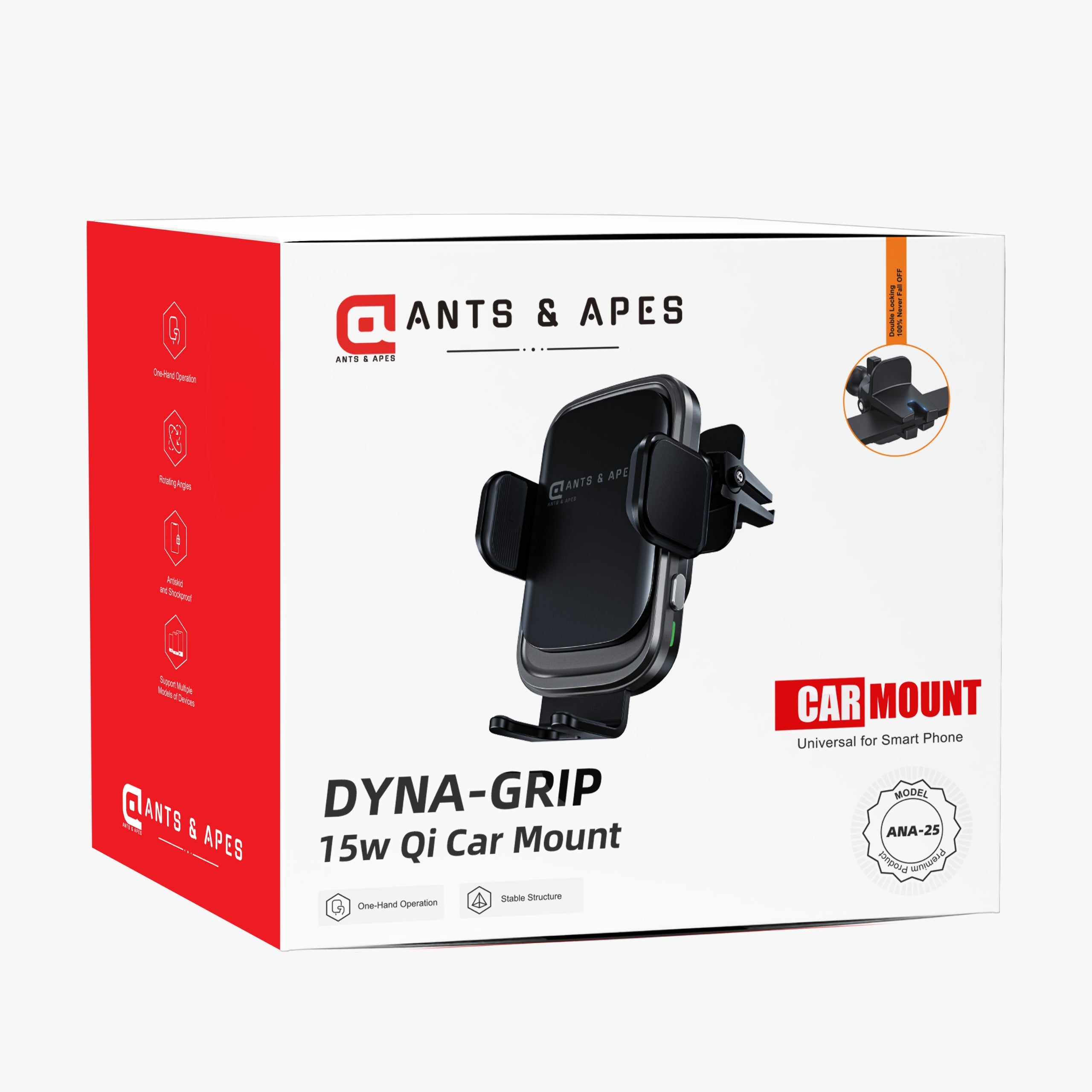 Ants & Apes DYNA-GRIP 15W QI Premium Qi Wireless charging Mount Vent Dashboard Windscreen Secure Cell Phone Holder Rotatable Swing 360 Degree Phone Holder for iPhone x xs 11 12 13 14 15 16 pro max Samsung s20 s21 s22 s23 s24 Fe Plus Ultra Ants & Apes DYNA-GRIP 15W QI Premium Qi Wireless charging Mount Vent Dashboard Windscreen Secure Cell Phone Holder Rotatable Swing 360 Degree Phone Holder for iPhone x xs 11 12 13 14 15 16 pro max Samsung s20 s21 s22 s23 s24 Fe Plus Ultra